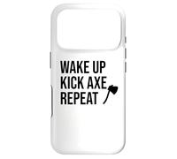 Carcasa para iPhone 17 Pro Axe Throwing Party Decorations AX Wake Up Kick Axe Repeat
