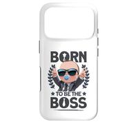 Carcasa para iPhone 17 Pro Baby Boss «Nacido para ser el Jefe» como un Jefe, niños
