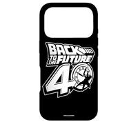 Carcasa para iPhone 17 Pro Back To The Future 40th Anniversary Logo Black and White