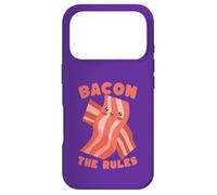 Carcasa para iPhone 17 Pro Bacon The Rules Kawaii Lindo Divertido