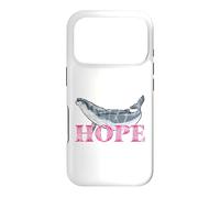 Carcasa para iPhone 17 Pro Ballena jorobada Hope Line Art - Diseño detallado de Ballena