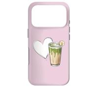 Carcasa para iPhone 17 Pro Banana Matcha Latte Love Green-Tea Vegan Vintage Foodie