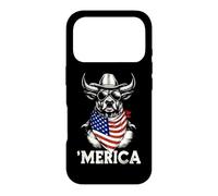 Carcasa para iPhone 17 Pro Bandana Barral Racer con la Bandera Estadounidense de Rodeo Cowboy Country