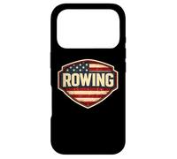 Carcasa para iPhone 17 Pro Bandera Americana Vintage Rowing Crew Atleta Rower Patriot USA