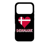 Carcasa para iPhone 17 Pro Bandera danesa patriótica danesa para Hombres, Mujeres y niños, corazón de Dinamarca