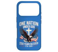 Carcasa para iPhone 17 Pro Bandera de águila One Nation Under God 250 Years Blessed 1776-2026