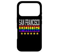 Carcasa para iPhone 17 Pro Bandera de Arco Iris LGBT de San Francisco Pride Gay Lesbianas Queer