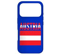 Carcasa para iPhone 17 Pro Bandera de Austria Colores Orgullo Nacional Patriótico