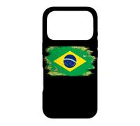Carcasa para iPhone 17 Pro Bandera de Brasil Orgullo Brasileño Ilustrado Grunge Tattered