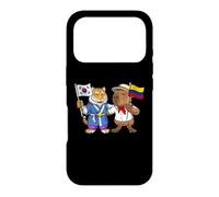 Carcasa para iPhone 17 Pro Bandera de Colombia y Corea del Sur Raíces Colombo-Coreanas