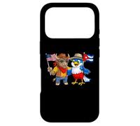 Carcasa para iPhone 17 Pro Bandera de EE. UU. y Cuba Orgullosas Cubano-Americanas