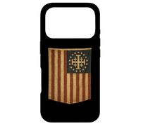 Carcasa para iPhone 17 Pro Bandera de Estados Unidos con Cruz de Jerusalén - Deus Vult
