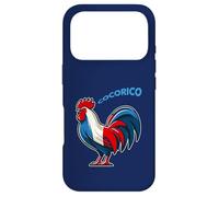 Carcasa para iPhone 17 Pro Bandera de Gallo Tricolor de Francia Azul, Blanco y Rojo