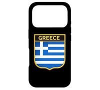 Carcasa para iPhone 17 Pro Bandera de Grecia - Escudo de Armas Griego