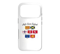 Carcasa para iPhone 17 Pro Bandera de los reinos anglosajones de Inglaterra con Letras Negras
