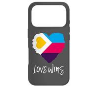 Carcasa para iPhone 17 Pro Bandera de poliamor Amor GANA poliamoroso