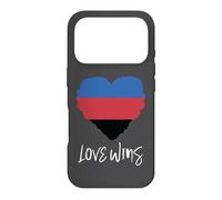 Carcasa para iPhone 17 Pro Bandera de poliamor Amor GANA poliamoroso