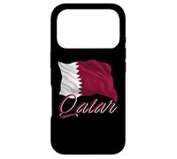 Carcasa para iPhone 17 Pro Bandera de Qatar patriótica Envejecida para Hombres, Mujeres y niños, qatarí