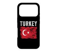 Carcasa para iPhone 17 Pro Bandera de Turquía Envejecida, para Hombres, Mujeres y niños, Bandera turca