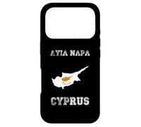 Carcasa para iPhone 17 Pro Bandera Envejecida de Chipre Ayia Napa Pride