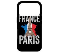 Carcasa para iPhone 17 Pro Bandera Francesa de la Torre Eiffel de Francia París, Signo