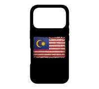 Carcasa para iPhone 17 Pro Bandera Vintage de Malasia Envejecida Orgullosa Patriota Malasia