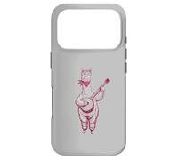 Carcasa para iPhone 17 Pro Banjo Playing Alpaca Retro Animal Bluegrass Picker