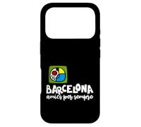 Carcasa para iPhone 17 Pro Barcelona Amics per Sempre Frase Catalán Miro