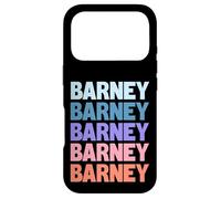 Carcasa para iPhone 17 Pro Barney Funny Modern Repetitive Text Design First Name Barney