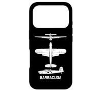 Carcasa para iPhone 17 Pro Barracuda British WW2 Torpedo Dive Bomber Avión Siluetas