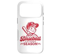 Carcasa para iPhone 17 Pro Baseball Is My Favorite Season - Camiseta Deportiva Divertida para Jugador Retro