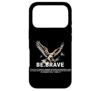 Carcasa para iPhone 17 Pro Be Brave Blessed Eagle God Biblia Jesús Cita Religiosa