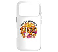 Carcasa para iPhone 17 Pro Be Kind Groovy Retro Sunshine Cute Kindness Teacher