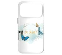 Carcasa para iPhone 17 Pro Be Kind Women’s Inspirational Butterfly Watercolor Quote