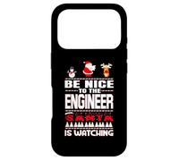 Carcasa para iPhone 17 Pro Be Nice To The Engineer Santa Is Watching Funny Christmas