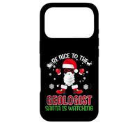 Carcasa para iPhone 17 Pro Be Nice To The Geologist Santa Is Watching Funny Christmas