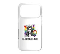 Carcasa para iPhone 17 Pro Be Proud and Be You Rainbow LGBTQ Pride Feminista