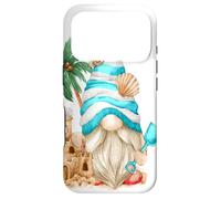 Carcasa para iPhone 17 Pro Beach Lover with Flip Flops and Sand Castle Funny GNOME