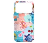 Carcasa para iPhone 17 Pro Beachy Blue Coquette Coastal Collage Aesthetic Summer Preppy