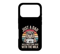 Carcasa para iPhone 17 Pro Beaver Funny Día del Padre Papá Leche