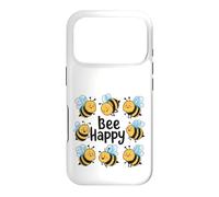 Carcasa para iPhone 17 Pro Bee Happy Cute Honey Bee Lover Gift Adultos Hombres Mujeres Niños