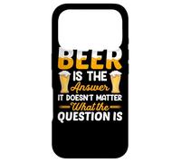 Carcasa para iPhone 17 Pro Beer Is The Answer It Doesn'T Matter Drinking Beer Lover