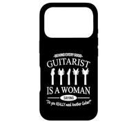 Carcasa para iPhone 17 Pro Behind Every Good Guitarist is A Woman Funny Músico Cita
