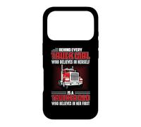 Carcasa para iPhone 17 Pro Behind Every Truck Girl Is A Trucker Dad Funny Trucking
