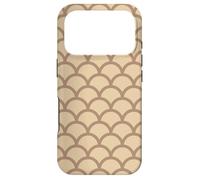 Carcasa para iPhone 17 Pro Beige Brown Hills Mountains Arches Half Circles Pattern
