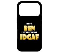 Carcasa para iPhone 17 Pro Ben Costume Idgaf Cute Personalized First Name Benjamin Bens