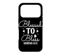Carcasa para iPhone 17 Pro Bendecido para Bendecir - Génesis 12:2 Arte Motivacional