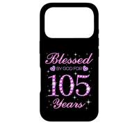 Carcasa para iPhone 17 Pro Bendecido por Dios para la Fiesta de 105 cumpleaños de un niño de 105 años
