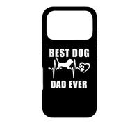 Carcasa para iPhone 17 Pro Best Dog Dad Ever Basset Hound Dog Heartbeat Paw Lover