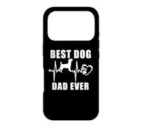 Carcasa para iPhone 17 Pro Best Dog Dad Ever Jack Russell Terrier Dog Heartbeat Paw